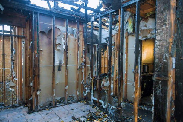 Professional Soot Cleanup technician working in Lewisville, TX